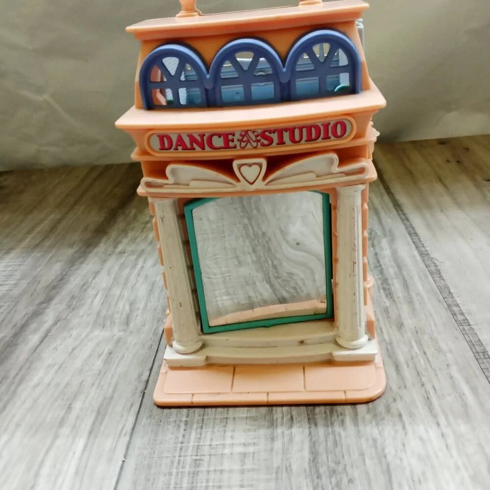 Fisher Price Sweet Streets Doll House Dance Studio Candy Shop 2 in 1